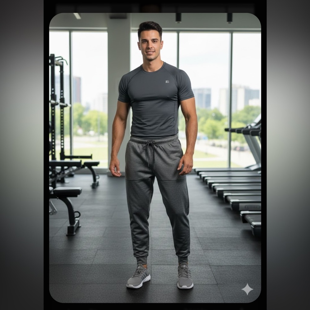 Layer 8 Men's Charcoal Joggers